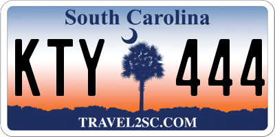 SC license plate KTY444