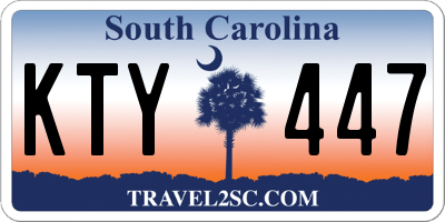 SC license plate KTY447
