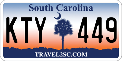 SC license plate KTY449
