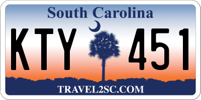 SC license plate KTY451