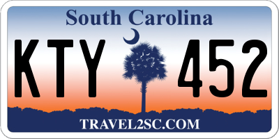 SC license plate KTY452