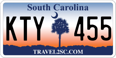 SC license plate KTY455