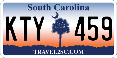 SC license plate KTY459