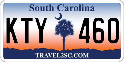 SC license plate KTY460
