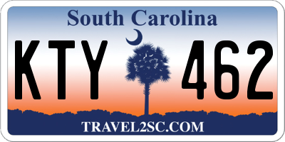 SC license plate KTY462