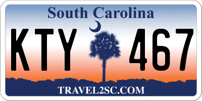 SC license plate KTY467