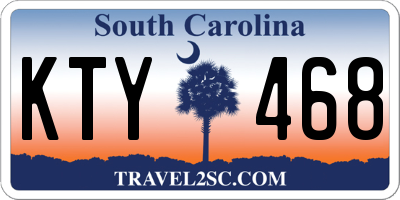 SC license plate KTY468