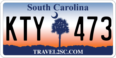SC license plate KTY473