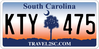 SC license plate KTY475