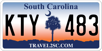 SC license plate KTY483