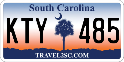 SC license plate KTY485