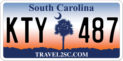 SC license plate KTY487