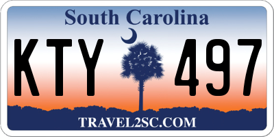 SC license plate KTY497