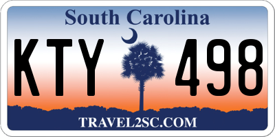 SC license plate KTY498