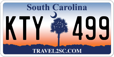 SC license plate KTY499