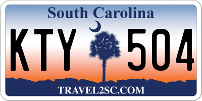 SC license plate KTY504