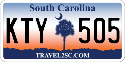 SC license plate KTY505