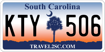 SC license plate KTY506