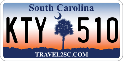 SC license plate KTY510