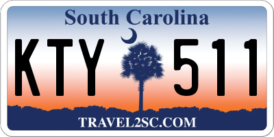 SC license plate KTY511