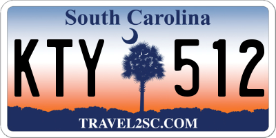 SC license plate KTY512
