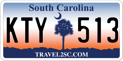 SC license plate KTY513