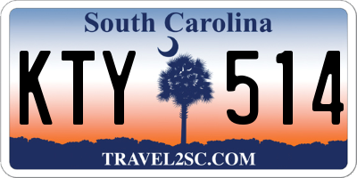 SC license plate KTY514