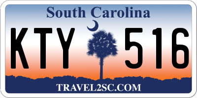 SC license plate KTY516