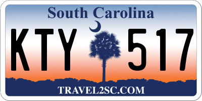 SC license plate KTY517