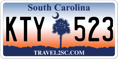 SC license plate KTY523