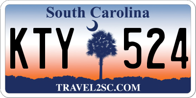 SC license plate KTY524
