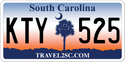 SC license plate KTY525