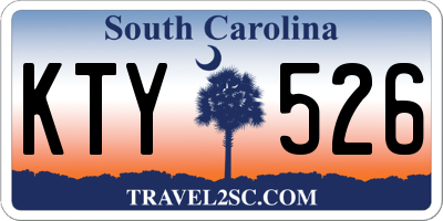 SC license plate KTY526
