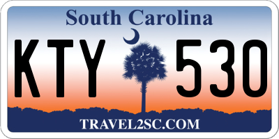 SC license plate KTY530