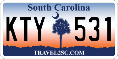 SC license plate KTY531