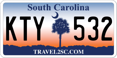 SC license plate KTY532