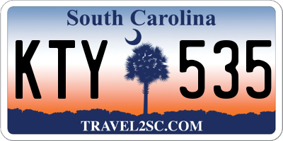 SC license plate KTY535