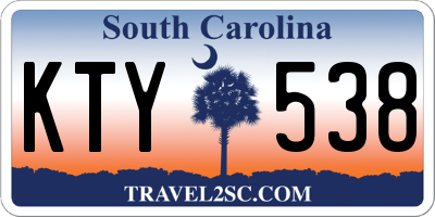 SC license plate KTY538