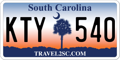 SC license plate KTY540