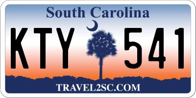 SC license plate KTY541