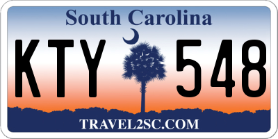 SC license plate KTY548