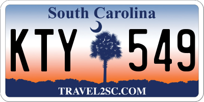 SC license plate KTY549