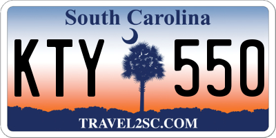 SC license plate KTY550