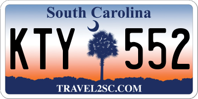 SC license plate KTY552