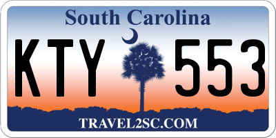 SC license plate KTY553