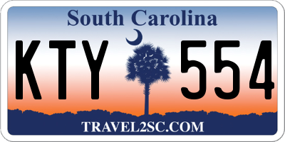 SC license plate KTY554