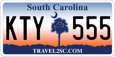 SC license plate KTY555