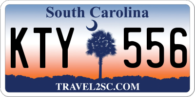 SC license plate KTY556