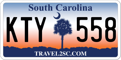 SC license plate KTY558