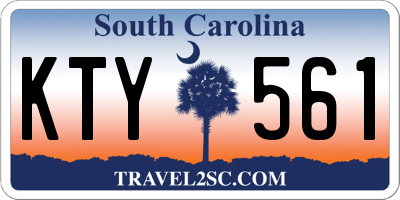 SC license plate KTY561